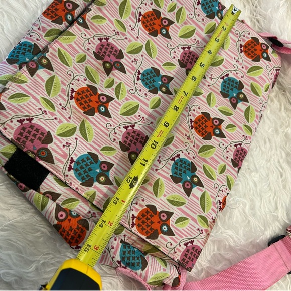 Wildkin Whimsical Owl Messenger Bag Tote Flap Close 5 Pockets Adjustable Strap - Picture 10 of 10